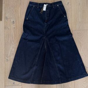 Banana Republic Flared Denim Skirt